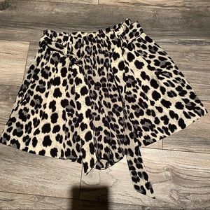 Leopard print shorts